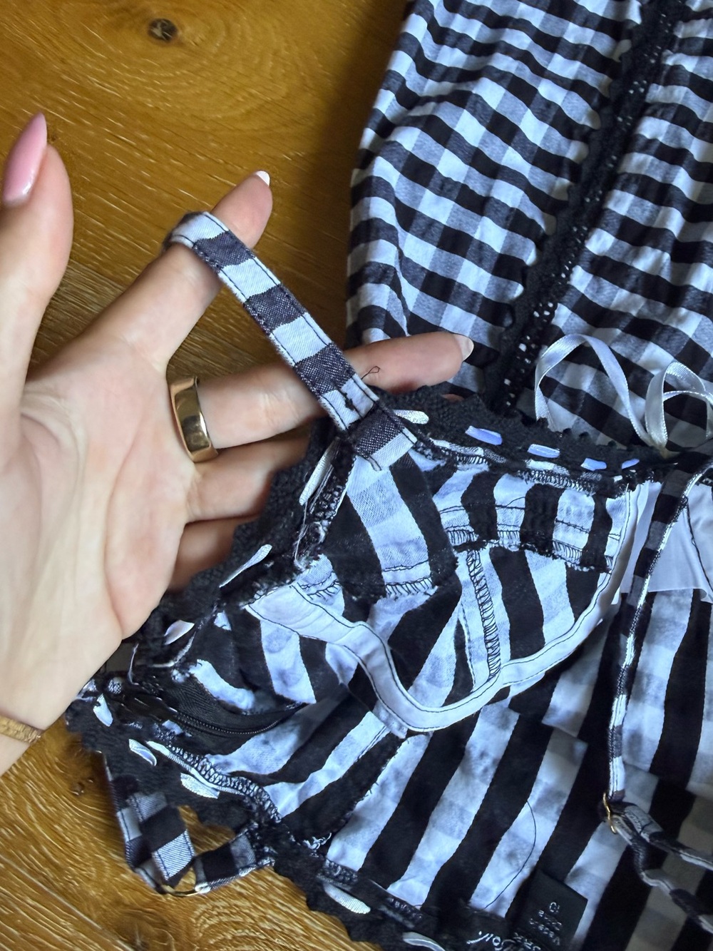 Vintage Betsey Johnson Gingham Dress - Picture 5 of 9